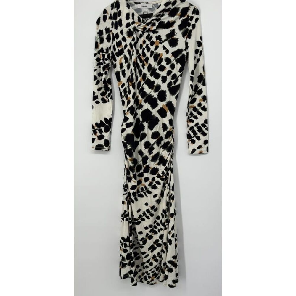 Reiss Printed Midi Dress in Multicolor